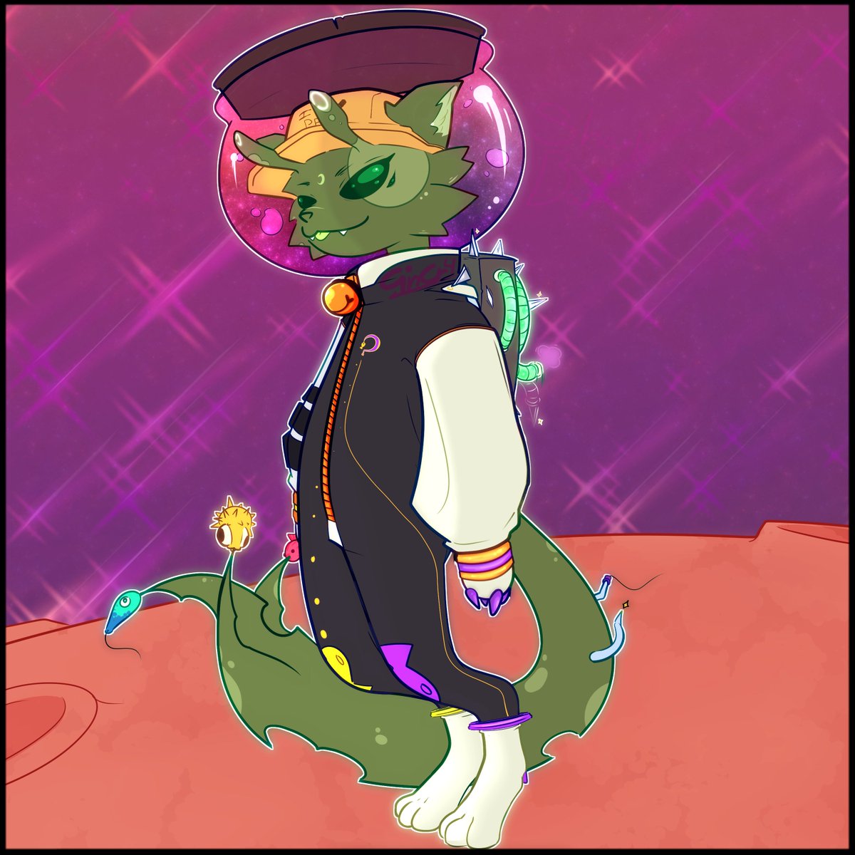 GinsBarBin's tweet photo. Joinin a One Shot campaign with a friend and you know we going as glorps.  

🐟 Mine is a funny fishing glorp 🐟 https://t.co/BNqMP1LAMm