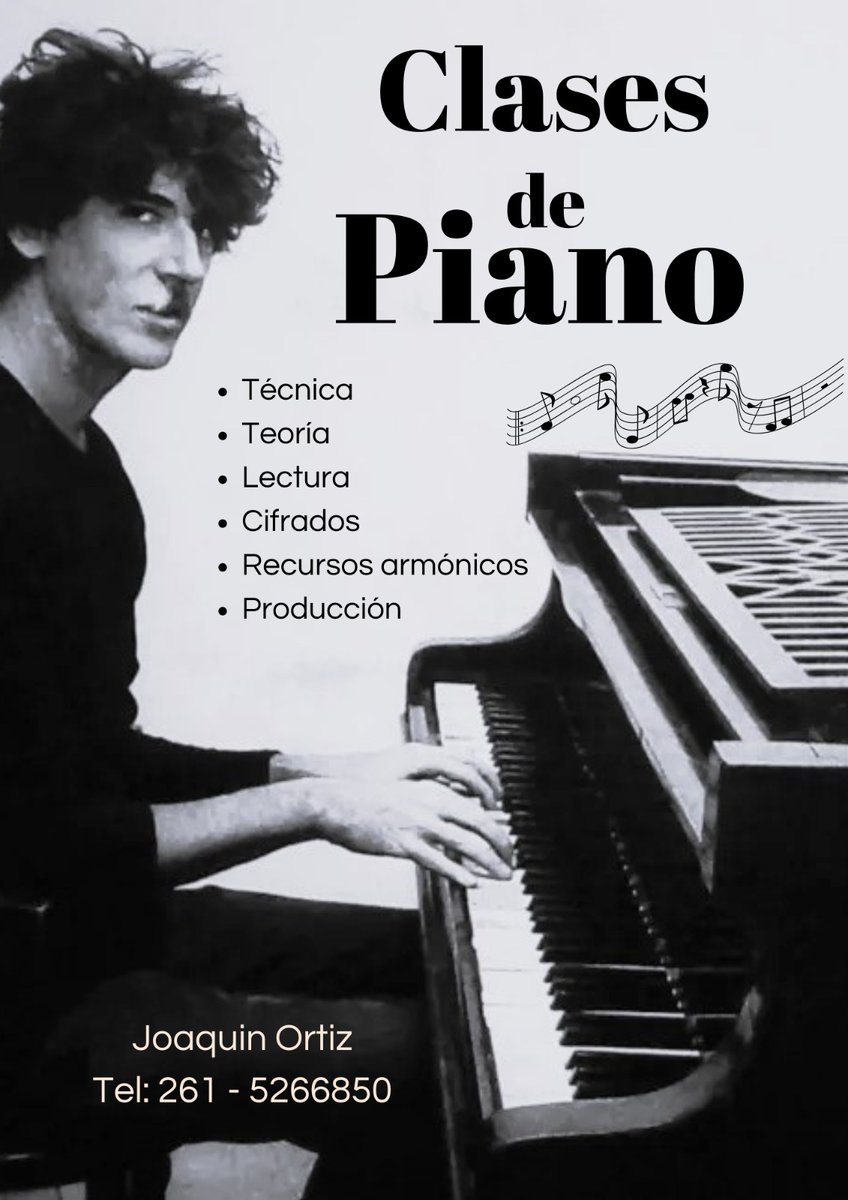 Para quienes estén interesados voy a empezar a dar clases de música, específicamente con el piano en mente! 🎹🎵
En un mundo que colapsa, nada mejor que la música para no enloquecer!🎼