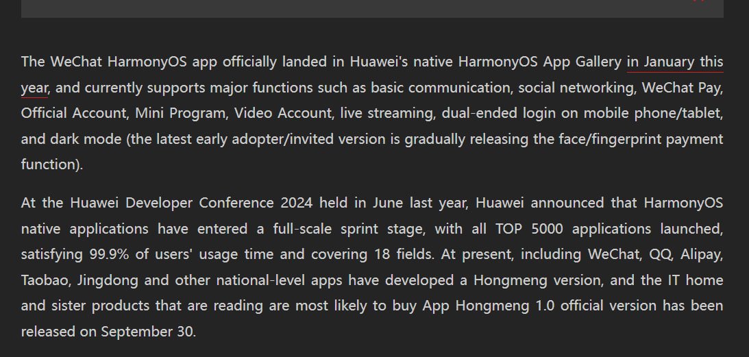 LivingInHarmony's tweet photo. Fixed the abnormal bug of voice/video call, and the WeChat Harmony App was upgraded to 1.0.5.37
https://t.co/Q8vqO7KXSt
#HarmonyOSNEXT #HarmonyOS5 #OpenHarmony #OSBeta #PrivateBeta #PublicBeta #AppUpdate #WeChat #CN #BugFix #Native https://t.co/nShZguAmKL