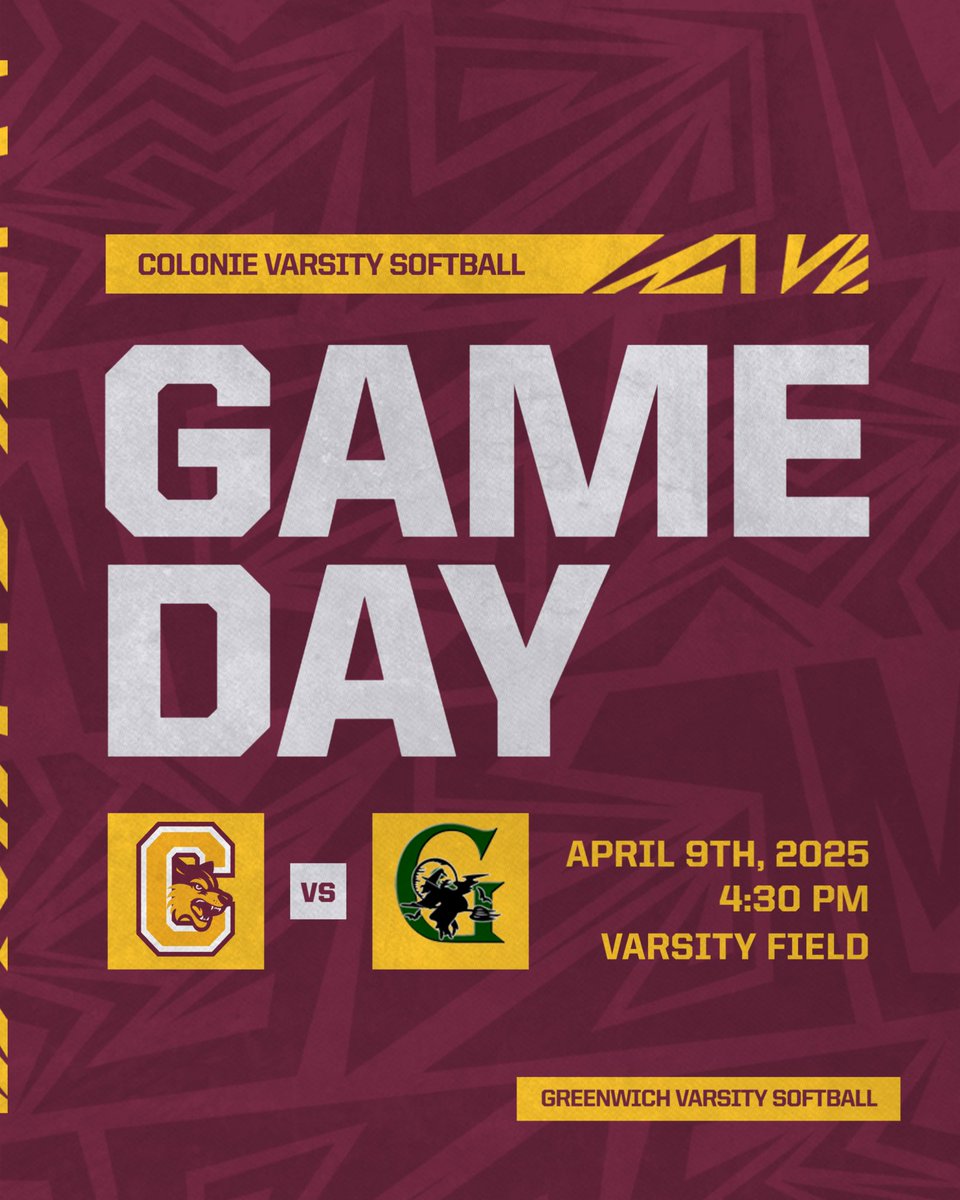 SoftballColonie's tweet photo. IT’S GAMEDAY💪🏻🔥‼️
Both Varsity &amp; JV play at home today!! Come out and support the teams or follow along on Gamechanger! #GoColonie https://t.co/mNu4EPE5yT
