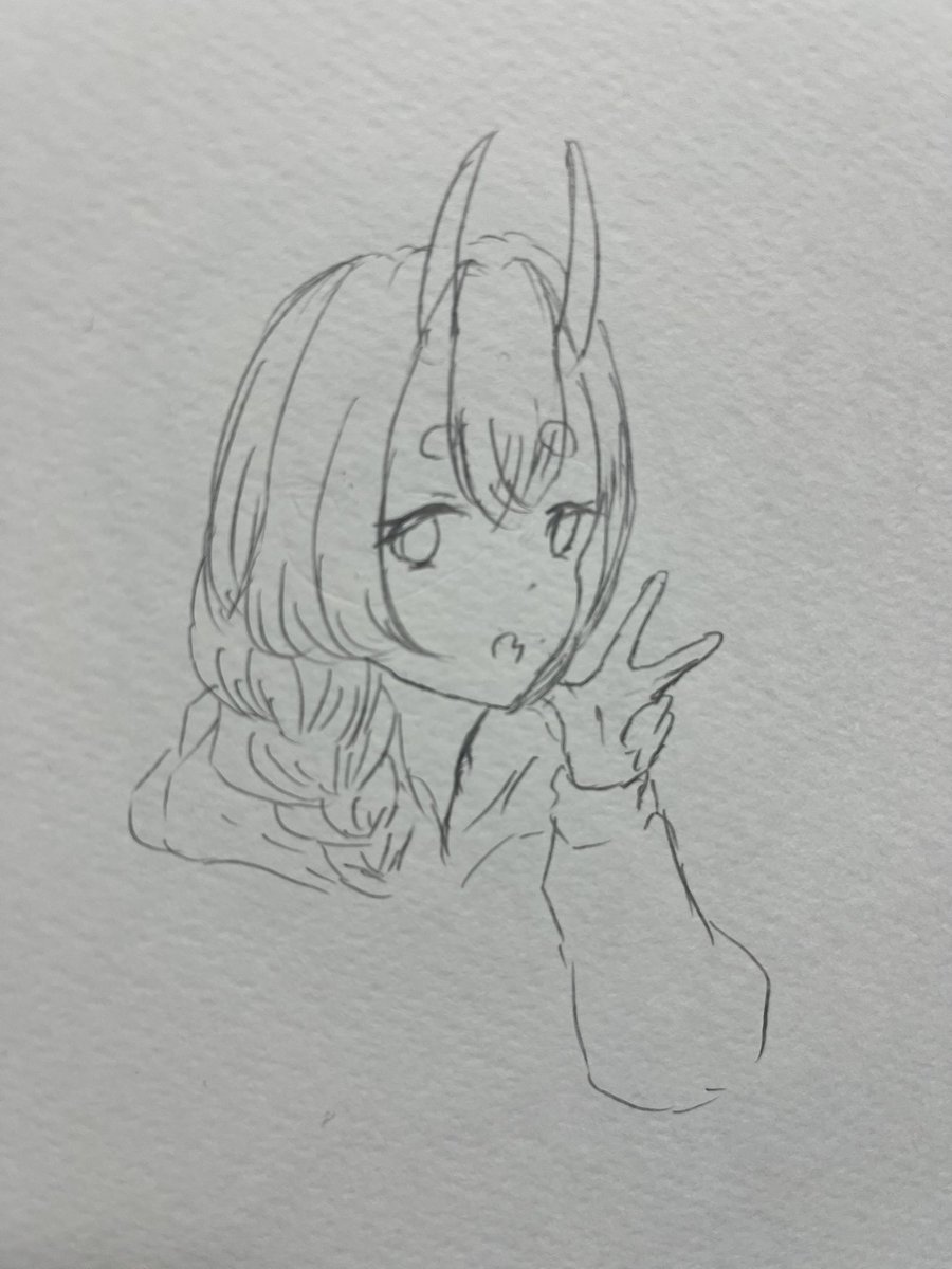 Belph_16's tweet photo. アナログ落書きたのしい https://t.co/hx6YZcBxot