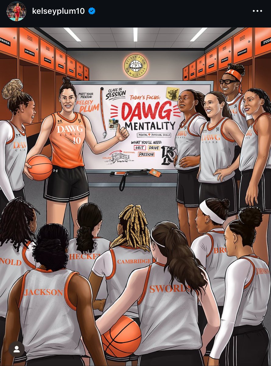 ItsMeghanLHall's tweet photo. Kelsey Plum announced her 2025 Dawg Class:

Azzi Fudd
KK Arnold
Zoe Brooks
Syla Swords
Tessa Johnson
Mikayla Blakes
Ashlon Jackson
Harmoni Turner
Georgia Amoore
Kayleigh Heckel
Shyanne Sellers
Jaloni Cambridge

(📸: KelseyPlum10 on IG) https://t.co/lV1qhNq116
