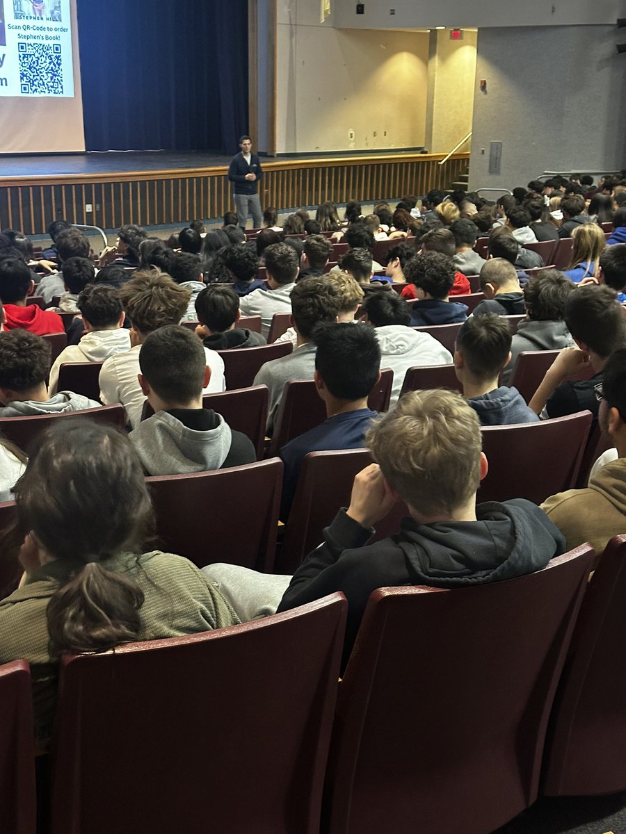 Thank you <a href="/CNHS_Cougars/">Colts Neck High School</a> freshman for being such a great audience! #newjersey
