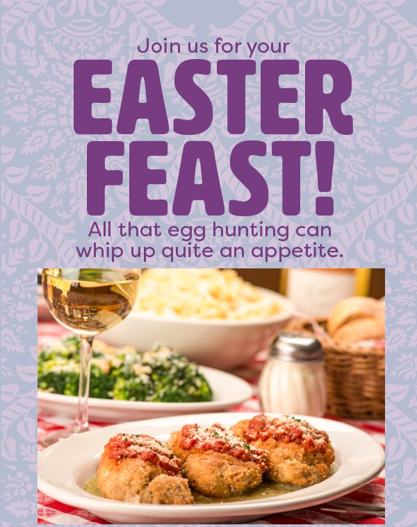 Need Easter plans?  Buca di Beppo has reservations available for you to hop in and enjoy a delicious meal. Make a reservation at: dineatbuca.com/reservations