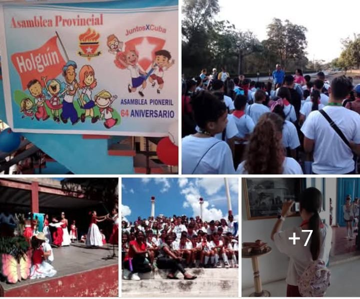 Amplio programa desarrolló #Holguín en su Asamblea Prov de la <a href="/OPJMCuba/">OPJM Cuba</a>: encuentro con <a href="/QueipoRuiz/">Joel Queipo Ruíz</a> 1er Sec del <a href="/PartidoPCC/">Partido Comunista de Cuba</a> en el territorio, y la visita a la Loma de la ✝️, al Semi Internado Dalquis Sánchez, el Museo Prov La Periquera y la Plaza de la #Revolución Calixto García.