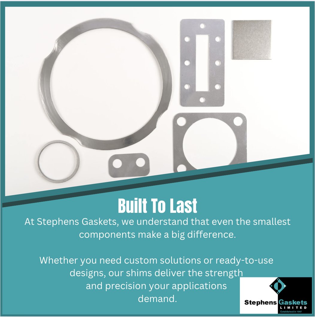 stephensgaskets's tweet image. Shims That Keep Your Projects on Track

Your shims should deliver reliability and strength. Trust Stephens Gaskets to provide the best for your applications.

Explore shims here: stephensgaskets.co.uk/shims?utm_camp…

#EngineeringShims #StephensGaskets #ReliableSolutions