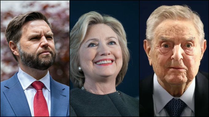 🚨BREAKING: JD Vance declared, "George Soros and Hillary Clinton did not deserve the Medal of Freedom. They should be investigated for their influence on global politics and the misuse of their power."

Do you agree with JD Vance?

YES or NO?
