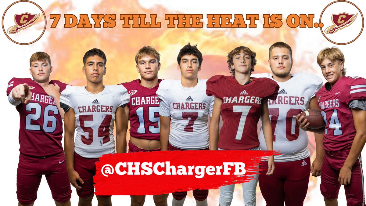 CHSChargerFB's tweet photo. 🔥 7 DAYS AND COUNTING 🔥

Spring Ball is HEATING UP... and the fire is just getting started.
April 16 can't come soon enough. You feel that? That's the Chargers turning up the heat. 🔥🏈
 #CentralChargers| #SpringBall2025 | #GetChargedUP #ChargerNation https://t.co/3OUAdCAWPU
