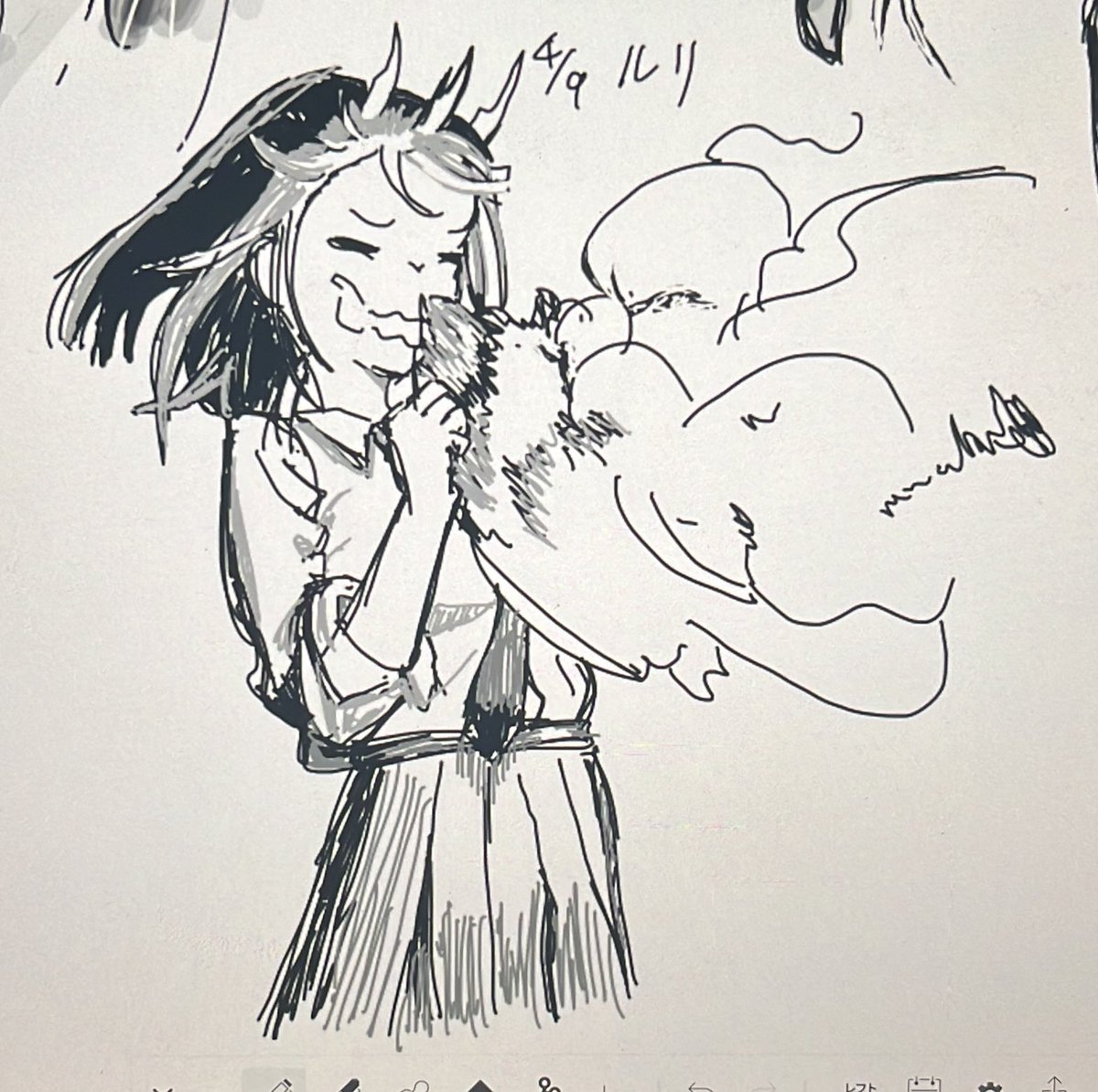 n0b_v's tweet photo. #ルリドラゴン
 #模写 https://t.co/Zjv70MKTwt