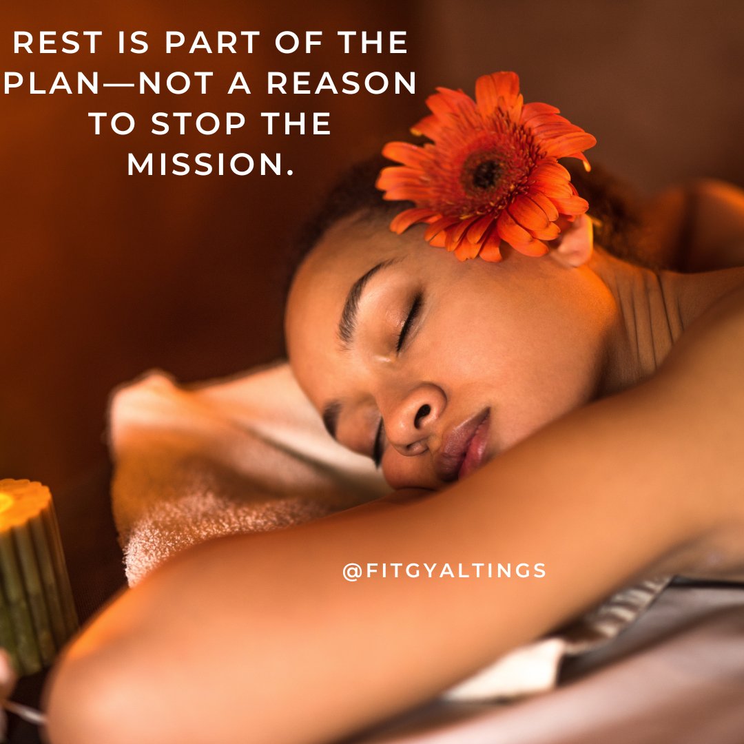 fitgyaltings's tweet photo. 🧘🏾♀️ Real fit gyals rest to refuel, not to retreat. Recharge and get back to it! 💪🏾Where Culture Meets Fitness @fitgyaltings #FitGyalTings #RestAndRise #RecoveryDays #SpringIntoFitness #Fitness #Caribbean #Culture #MotivationalQuotes https://t.co/5F4XP163CJ