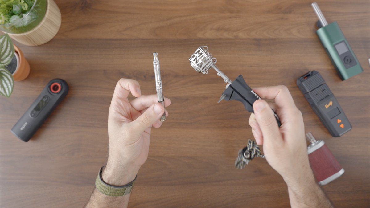 vapeguyy's tweet photo. DynaVap UniDyn Review — Great vape, questionable marketing

DynaVap dropped the UniDyn as their 2025 flagship, plus the BallR cap, which works with any DynaVap. I’ve tested it for a few weeks — here’s the rundown.

Notes:
- Also published on my website, and my YouTube channel. (https://t.co/7FVqf7Tncx)
- Best price: https://t.co/macfucd8SU — 10% off with coupon VG10 (https://t.co/raz2UUm5dJ)

Design:
It’s classic DynaVap: cap, condenser, and a body that’s now fused with the chamber (hence “Uni”). The body’s titanium, super light at under 5g. They claim a 0.1g chamber, but I could only fit about half that, even packing tight — which you shouldn’t do with convection vapes.

Loose packs work best, so 0.1g feels like a stretch. The stainless steel screen has a half-bowl option, but I didn’t bother — condenser’s too short to adjust it, and there’s no instructions (QR code’s useless).
Condenser
Titanium, with just two o-rings. They say sliding it adjusts airflow, but I felt no difference — pure gimmick.

BallR Cap
This cap’s got tiny steel balls that rattle inside, storing heat for better extraction. Works with all 0.1g DynaVaps. It’s solid, but here’s the catch — DynaVap’s calling it a “ball vape.” Real ball vapes (like Ruby Twist or MiniNail) are big desktop convection beasts. The UniDyn’s not that. They’re hijacking the term, dominating Google searches, and pushing out legit ball vape makers. Questionable move IMO.

Performance
Best DynaVap yet — great heat transfer and vapor when it works. But it’s battery-free, so you’re torching or using an induction heater (I used the Wand). No digital control means inconsistency: too cold (no vapor) or too hot (combustion). Portability’s meh — you’re lugging a heater around. When it clicks, it’s awesome; when it doesn’t, it’s frustrating.

Bottom Line
Newbies, skip this — get a Venty or Solo 3 for consistent heat. If you’re used to battery-free vapes, the UniDyn’s a solid upgrade, especially with the new cap. It’s great without the fluff: fake 0.1g chamber, useless airflow “feature,” no instructions, and that “ball vape” nonsense. Still a good vape, just not what they’re hyping.