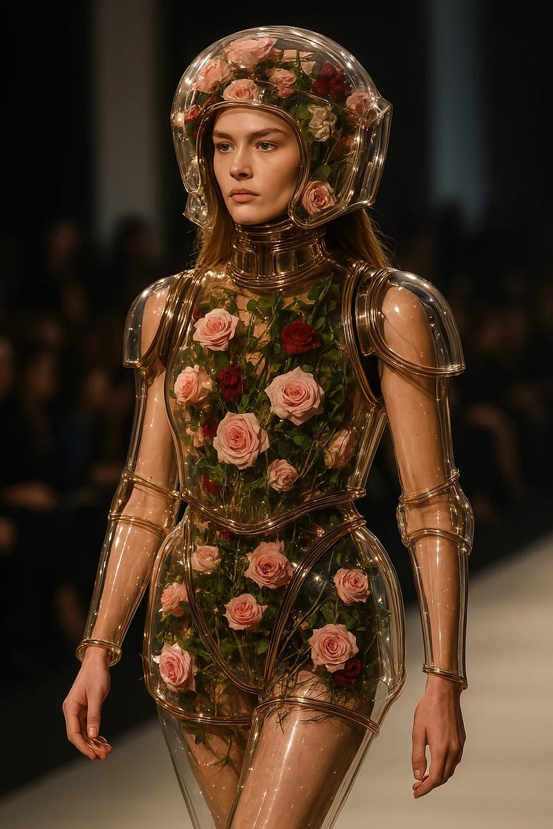 Solis_Novus's tweet photo. 🌹 Flora ex Machina 🌹

She’s not wearing armor.
She’s wearing defiance, rooted in beauty, blooming through glass.
A walking greenhouse in a war against lifelessness.

#AIart #art #digitalart https://t.co/U0j7gahSMy