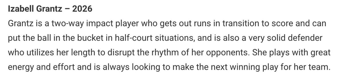 Izabell Grantz (@izabellgrantz22) on Twitter photo Thank you <a href="/JrAllStarBB/">Jr. All-Star Girls Basketball</a> for the write up! <a href="/CastleGBasketb1/">@CastleG_Basketball</a> <a href="/IGB17uS40/">IGB 17U S40 Unruh</a> Thank you <a href="/JrAllStarBB/">Jr. All-Star Girls Basketball</a> for the write up! <a href="/CastleGBasketb1/">@CastleG_Basketball</a> <a href="/IGB17uS40/">IGB 17U S40 Unruh</a>