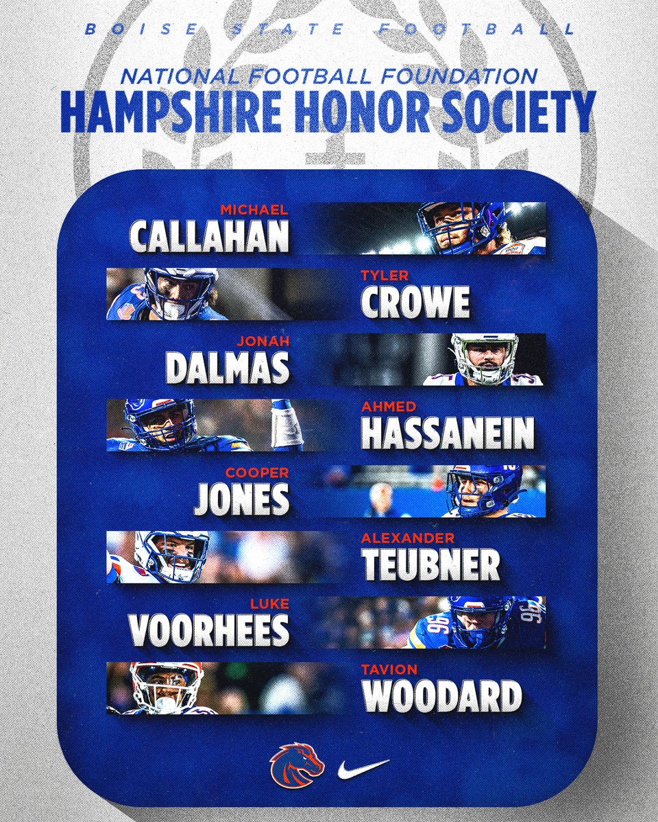 The newest members of the Hampshire Honor Society

#BleedBlue | #BuiltDifferent | <a href="/NFFNetwork/">National Football Foundation</a>