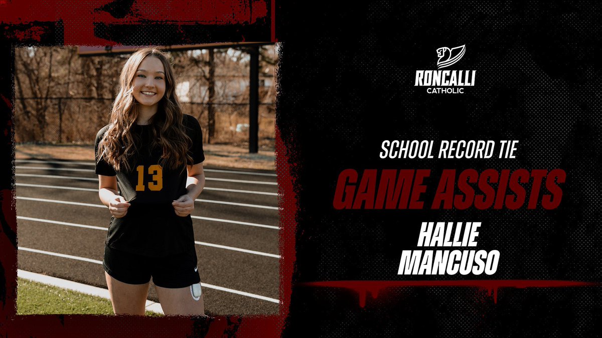 A new name joins the record books! Congratulations to freshman, Hallie Mancuso, for tying the school record for assists in a game!🤩🤩🤩

#RollPride
