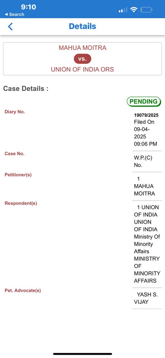 Mahua Moitra (@mahuamoitra) on Twitter photo Filed writ in SC against Waqf Act- challenging denial of right of non-Muslims to dedicate property to Waqf against my constitutional guarantees under Article 14 (non-arbitrariness), 15(1) (non-discrimination), 19(1)(c) (freedom of association), 21 (individual autonomy) & 300A Filed writ in SC against Waqf Act- challenging denial of right of non-Muslims to dedicate property to Waqf against my constitutional guarantees under Article 14 (non-arbitrariness), 15(1) (non-discrimination), 19(1)(c) (freedom of association), 21 (individual autonomy) & 300A