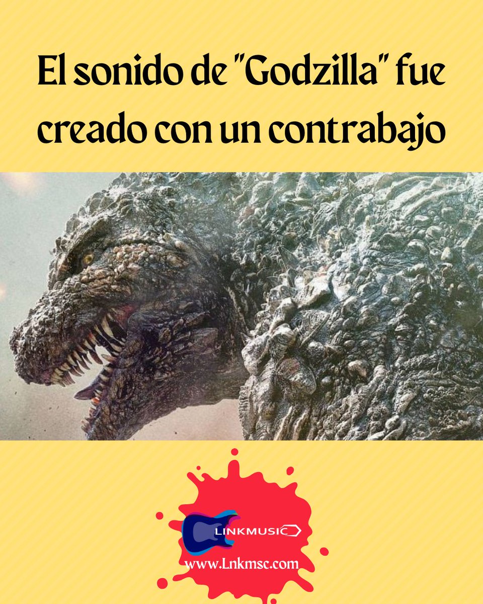 El icónico rugido de #Godzilla se creó frotando las cuerdas de un #contrabajo con un guante de cuero cubierto de resina. 🦖🎻

¿Lo sabías?🤔

🎸🎸🎸🎸

#SomosLinkmusic #sabiasque #music #musica #cine