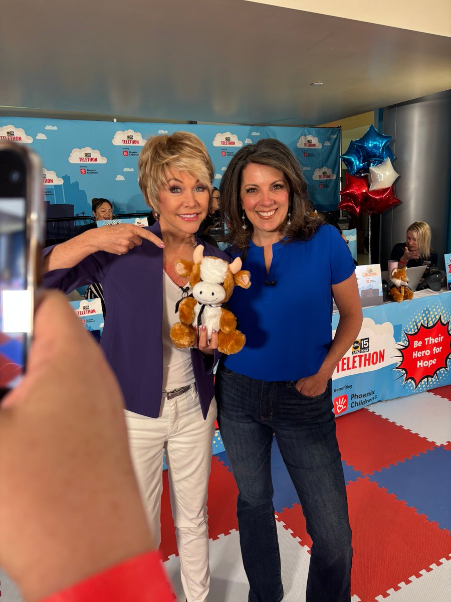 TODAY we’re raising funds for Phoenix Children’s! 🍎💙 Your donation helps families focus on their child’s health, not financial worries. Call 602-933-4567 or give at abc15.com/Telethon. #abc15telethon #pcheroes