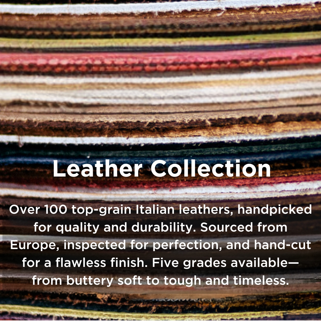 Layers of luxury. ✨

Our top-grain Italian leathers are stacked with quality—from rich color to lasting durability. Hand-selected, hand-cut, and available in five stunning grades.

#LuontoFurniture #LuontoLeather #TopGrain #CraftedForComfort