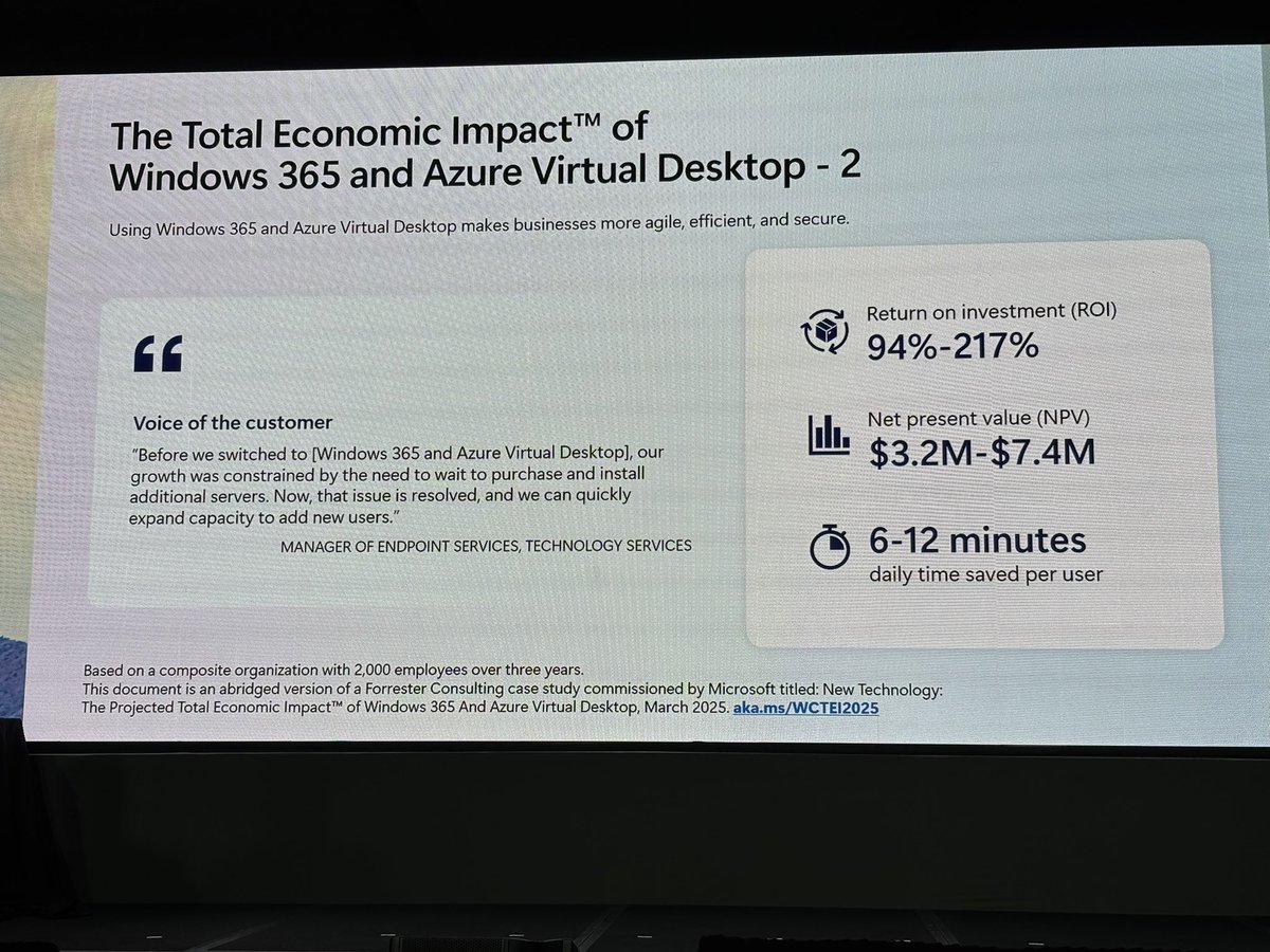 nyike's tweet photo. CIOs should check out this ROI simplification in EUC, step-up in security, and improved end user experiences with Azure Virtual Desktop or Microsoft 365
#NerdioCon @Azure #CIO #EUC https://t.co/oS0My8bLwl