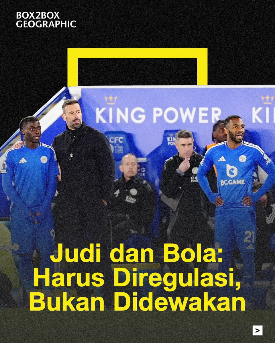 Box2BoxBola's tweet image. JUDI DAN SEPAK BOLA 🎰⚽️

Mari kita lihat bagaimana negara-negara lain meregulasi perusahaan-perusahaan judi dalam liga sepak bola! 👀

Lalu apa efek positif dan negatif regulasi judi di olahraga? 🧐

Selengkapnya di #box2boxgeographic 📦

(A THREAD WITH NO ADS 🚫)