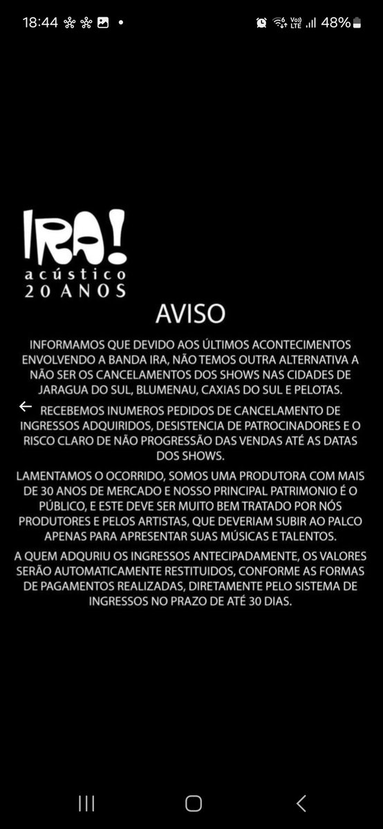louise_jackie's tweet photo. Glauber cassado e shows do ira cancelados!
Hoje a quarta-feira brilhou! https://t.co/8E0pFh6dvq