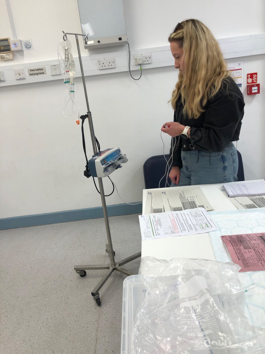 IV administration training today. Also covering VRIII and IV Heparin. Giving staff the knowledge of how to set up these infusions 
<a href="/KatyHow97717841/">Katy Howe</a> <a href="/Liz_Berry_1/">Liz Berry</a>