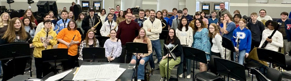 Thank you Evan Cooper for working with our band students!