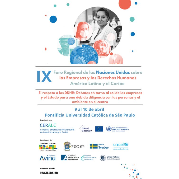 ONU Derechos Humanos - América del Sur (@onu_derechos) on Twitter photo 🟢 ¡En breve!
Ya está por iniciar la apertura oficial del IX Foro Regional sobre Empresas y #DerechosHumanos en América Latina y el Caribe, en vivo desde 🇧🇷
🕛 9:00 a.m. São Paulo (GMT-3)
📺youtube.com/live/-GZ-aLbwD…
ℹ️ohchr.org/es/events/foru…
Con apoyo de
<a href="/SwedeninBR/">Suécia no Brasil 🇸🇪🇧🇷</a> <a href="/kmetell/">Karin Metell Cueva</a> 🟢 ¡En breve!
Ya está por iniciar la apertura oficial del IX Foro Regional sobre Empresas y #DerechosHumanos en América Latina y el Caribe, en vivo desde 🇧🇷
🕛 9:00 a.m. São Paulo (GMT-3)
📺youtube.com/live/-GZ-aLbwD…
ℹ️ohchr.org/es/events/foru…
Con apoyo de
<a href="/SwedeninBR/">Suécia no Brasil 🇸🇪🇧🇷</a> <a href="/kmetell/">Karin Metell Cueva</a>