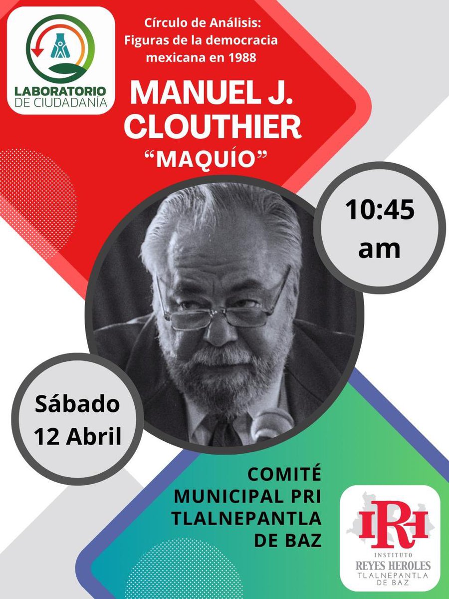 Un espacio para reflexionar sobre nuestra historia democrática.
Entrada libre. ¡Asiste!
La cita es en el Comité Municipal PRI Tlalnepantla