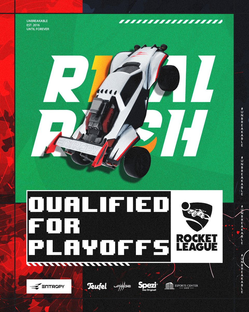 Entropy (@entropygaming) on Twitter photo Mit dem heutigen Sieg haben wir uns nach einem erfolgreichen Split 1 und den Punkten aus Split 2 für die Offline Playoffs von <a href="/RivalRushRL/">Rival Rush</a> qualifiziert! 🔥
Glückwunsch! 🏎️💨
<a href="/kaan_rll/">kaan</a> 
<a href="/giganrl/">Gigan</a> 
<a href="/Hayze_RL/">Hayze</a>
<a href="/TxmmyRl/">Tommy</a> 
<a href="/R0nnixRL/">R0man.</a> 
<a href="/Mjeyzo_/">EYG Mjeyzo</a> 
#unbreakable Mit dem heutigen Sieg haben wir uns nach einem erfolgreichen Split 1 und den Punkten aus Split 2 für die Offline Playoffs von <a href="/RivalRushRL/">Rival Rush</a> qualifiziert! 🔥
Glückwunsch! 🏎️💨
<a href="/kaan_rll/">kaan</a> 
<a href="/giganrl/">Gigan</a> 
<a href="/Hayze_RL/">Hayze</a>
<a href="/TxmmyRl/">Tommy</a> 
<a href="/R0nnixRL/">R0man.</a> 
<a href="/Mjeyzo_/">EYG Mjeyzo</a> 
#unbreakable