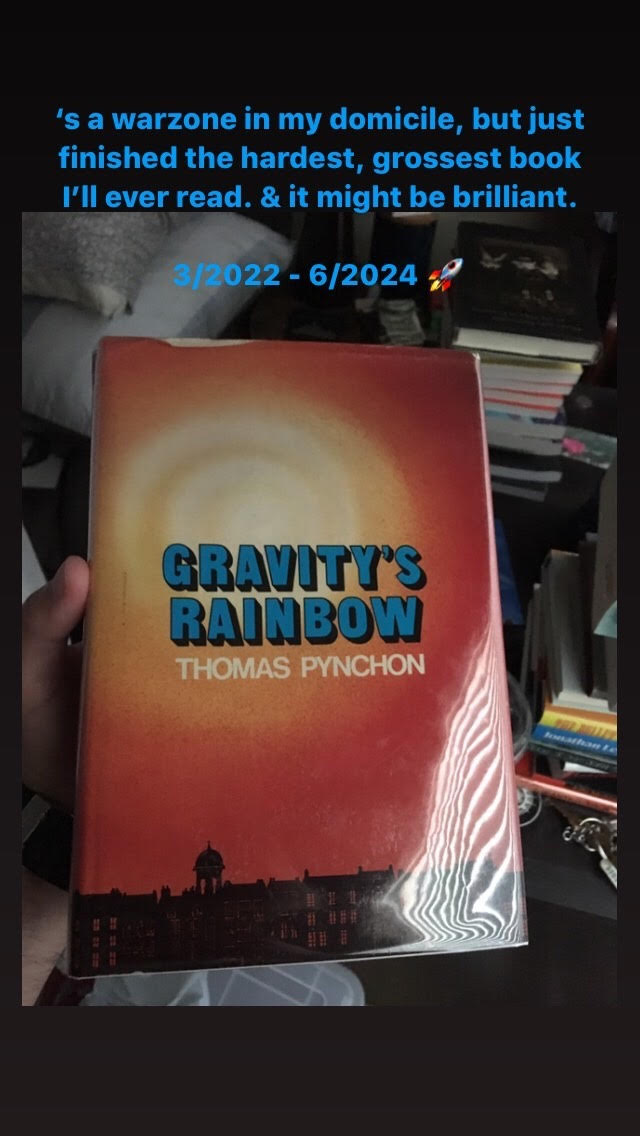 The other day, Little Eva's 1962 "The Loco-Motion" played. I thought about #Pynchon's 1963 V. I thought about last summer, how after a two-year slugfest, I finished Gravity's Rainbow. I thought: Surely he's got one more in him. 
penguinrandomhouse.com/books/316427/s…