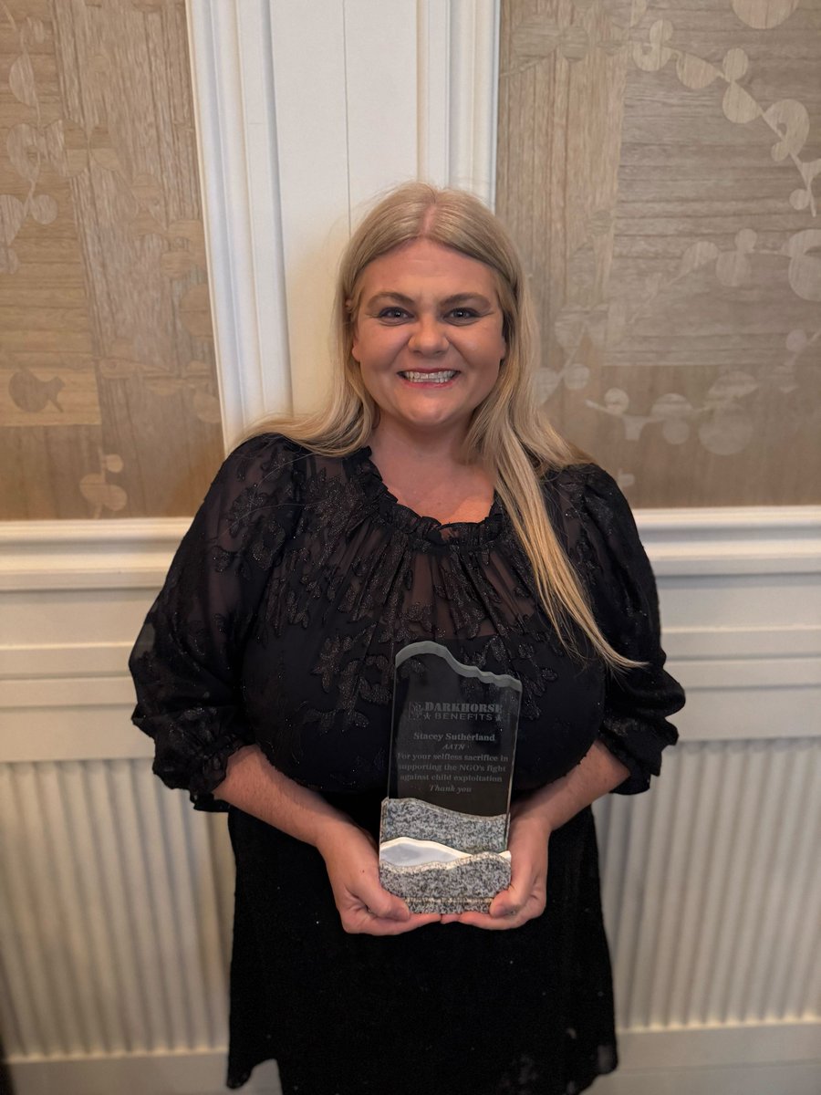 AATNAZ's tweet photo. Big congrats to our TRUST Program Director, Stacey Sutherland, who was honored with the Dark Horse NGO of the Year Award at the Guardian Gala! 🏆

Her work fighting child exploitation is changing lives across Arizona. We’re so proud! 💙 #GuardianGala #EndExploitation #AATN https://t.co/lHXpfYnK5Y