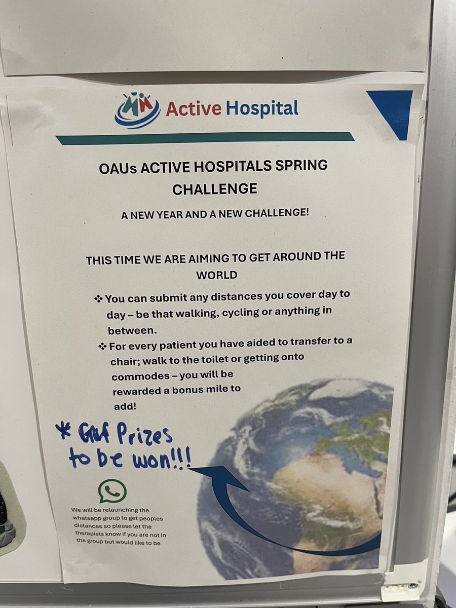 OAU (@opalassessunit) on Twitter photo OAU active hospital spring challenge!! #aroundtheworld before 4/05/25! π± πΆββοΈπ΄πββοΈπ₯ποΈπ§ββοΈπββοΈ<a href="/FrailtyNurses/">Frailty Specialist Nurses Wythenshawe</a> <a href="/WTWAeducation/">WTWA Corporate Education Team</a> <a href="/QualityWTWA/">WTWA Improving Quality</a> <a href="/WTWADementia/">WTWA Dementia Team</a> <a href="/mftMedicineWTWA/">WTWA medicine</a> OAU active hospital spring challenge!! #aroundtheworld before 4/05/25! π± πΆββοΈπ΄πββοΈπ₯ποΈπ§ββοΈπββοΈ<a href="/FrailtyNurses/">Frailty Specialist Nurses Wythenshawe</a> <a href="/WTWAeducation/">WTWA Corporate Education Team</a> <a href="/QualityWTWA/">WTWA Improving Quality</a> <a href="/WTWADementia/">WTWA Dementia Team</a> <a href="/mftMedicineWTWA/">WTWA medicine</a>