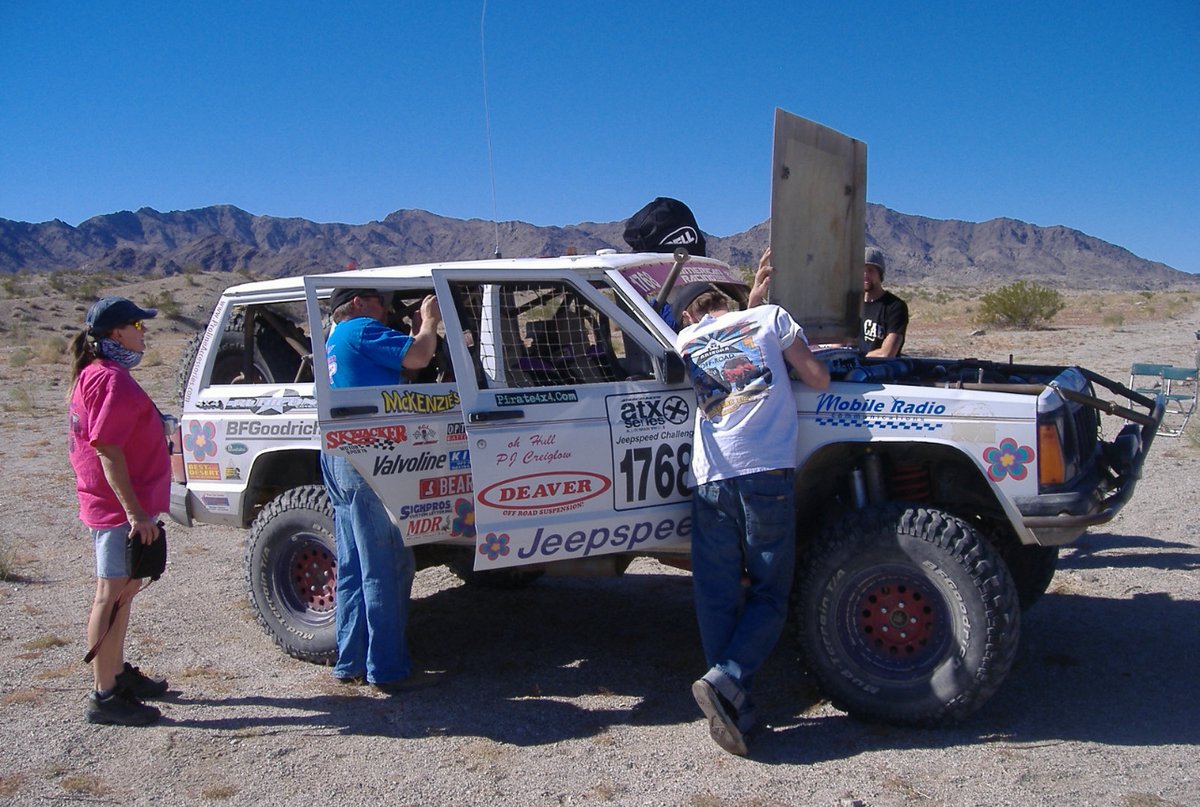 SopwithTV's tweet photo. Flashback to my first off-road race: Dec 6, 2008 – Henderson, NV. Drove Sigal Greenberg’s 6-cyl Jeep with Lee Creiglow. Radio failed but we still finished 9th! Rookie luck?

#race #jeep #offroad #offroadrace

Brought to you by 303 Products JR Fastener Corporation , Cars &amp; Convos https://t.co/3ZmIy6QPbj