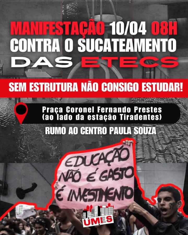 eietecs's tweet image. SEM ESTRUTURA NÃO CONSEGUIMOS ESTUDAR!
