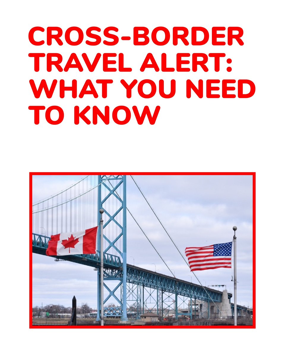 immigrate2CND's tweet photo. As summer approaches, many Canadians are planning travel across the border. However, recent developments in U.S. entry requirements mean it’s time to travel smarter — and perhaps rethink some plans altogether.

Please check our post on Instagram or Facebook for the full details. https://t.co/eqMjAJhEb5