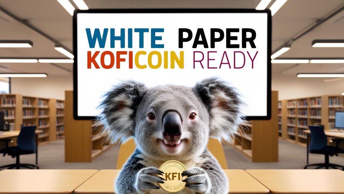 0KoFiCoin's tweet photo. Communauté Francophone de KoFiCoin,Le white paper de KoFiCoin ($KFI) est là ! Découvrez notre koala paresseux et rejoignez notre canal telegram: https://t.co/YBHa8ymtfr [lien Drive:https://t.co/ln2y6MIaLL] #KoFiCoin #MemeCoin https://t.co/GEnERTI1lz