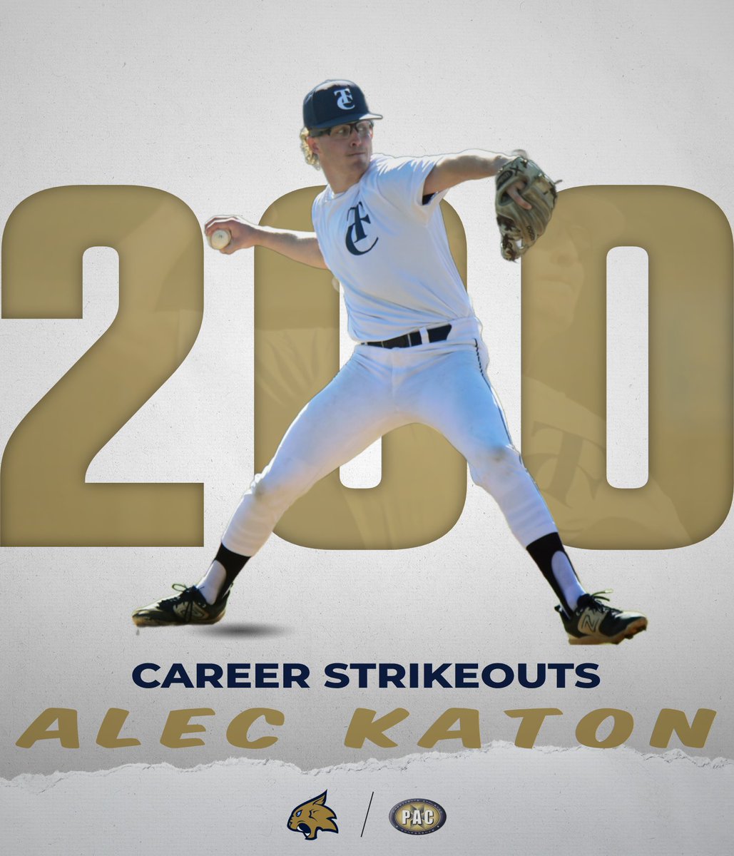 Thiel Athletics (@thielathletics) on Twitter photo ⚾ 𝘼𝙆 - 𝟮𝟬𝟬 🔥
Graduate Student Alec Katon recorded his 200th strikeout of his career in game 2 against Franciscan!
Katon is only the second player in Thiel history to reach this accomplishment.
#TomcatPride | <a href="/PAC_Athletics/">Presidents’ Athletic Conference</a> ⚾ 𝘼𝙆 - 𝟮𝟬𝟬 🔥
Graduate Student Alec Katon recorded his 200th strikeout of his career in game 2 against Franciscan!
Katon is only the second player in Thiel history to reach this accomplishment.
#TomcatPride | <a href="/PAC_Athletics/">Presidents’ Athletic Conference</a>