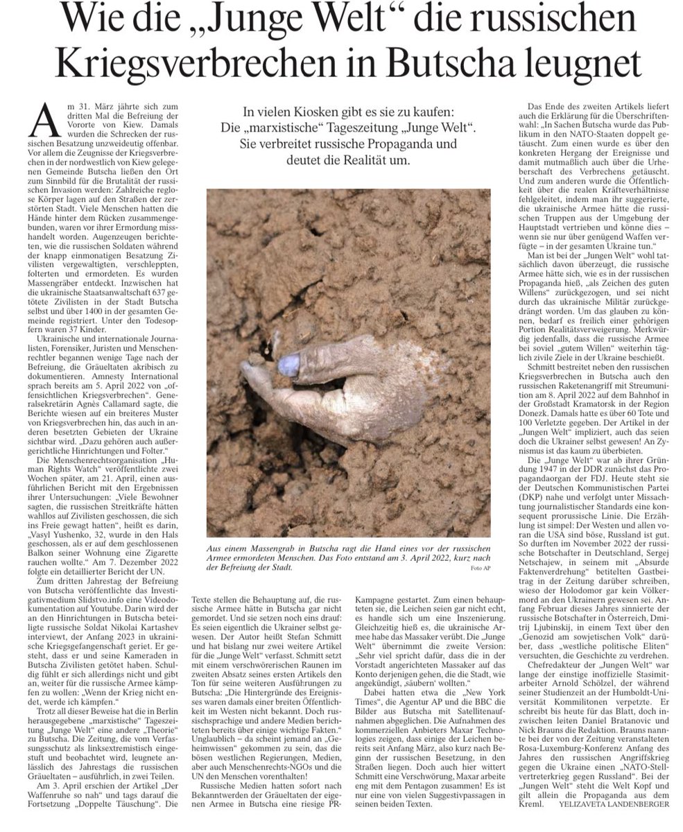 Die Junge Welt und Journalismus sind Antonyme.