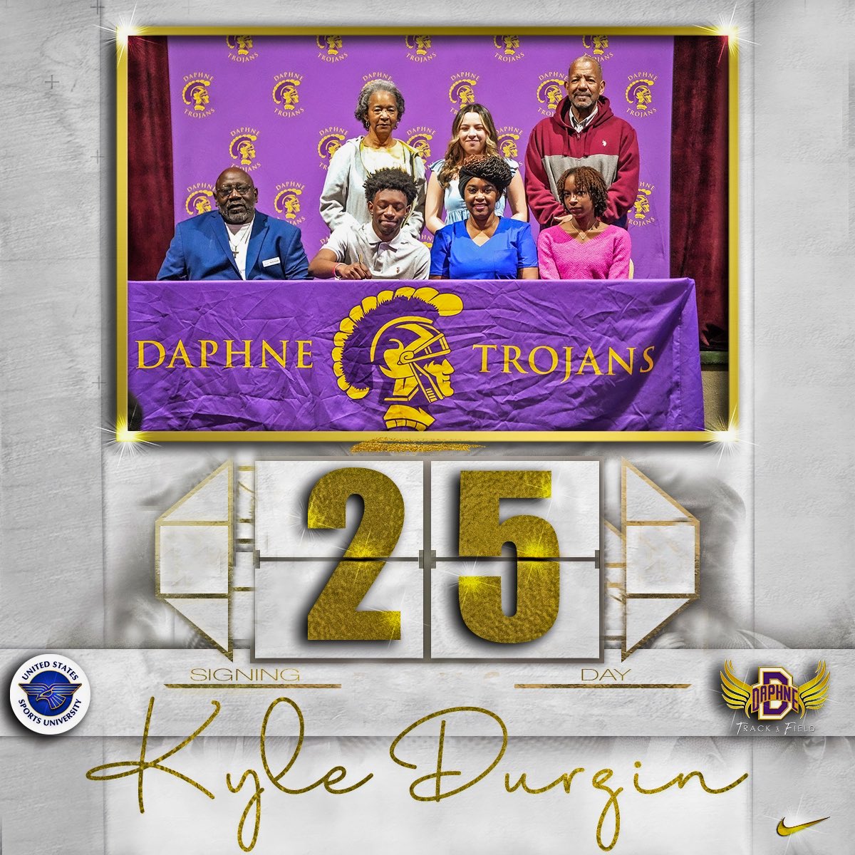 DaphneTrack's tweet photo. #signed✍️ ⚔️🔘 Mr. Kyle Durgin ‼️ @USSportsAcademy 💨🔥👏👏👏 https://t.co/oA3XwACusp