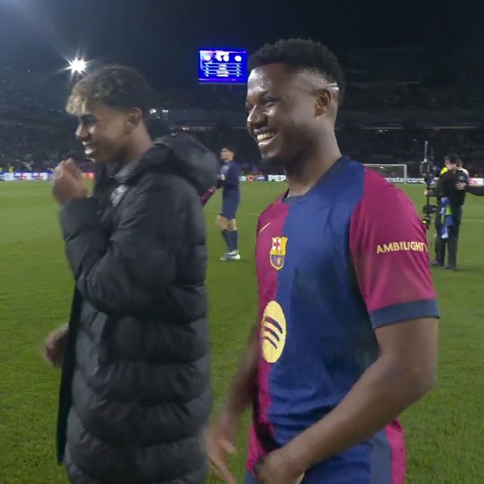 🚨 Hansi Flick: “It’s important for Ansu Fati to get minutes, he's training well, and he deserved to play”.

“It was good for Lamine to rest and also for Ansu Fati to play”.