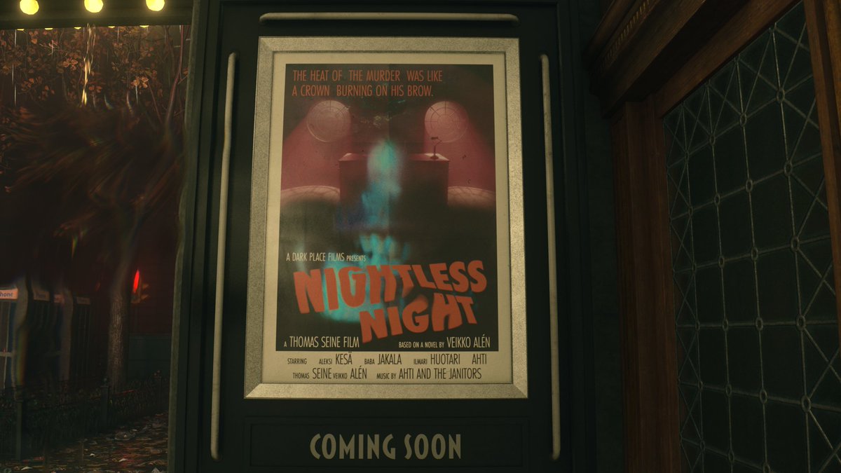 VideoGamesFrame's tweet photo. Tonight at the movies 🍿📽️

Nightless Night by Thomas Seine

- Alan Wake 2 -

#movies #cinema #AlanWake #Alanwake2 #XboxShare #movie #movienight #ComingSoon https://t.co/blrG9WpPZ3