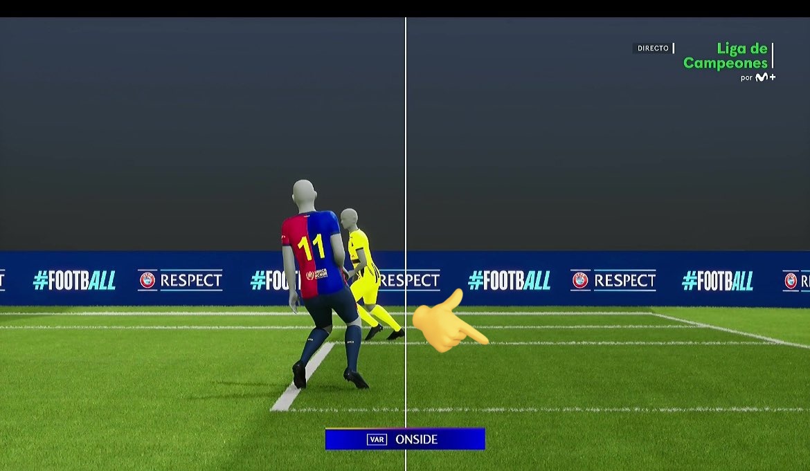 Pederic99's tweet photo. @AsvpJossi12O8 @giobarj78 @mbagamdre Pero el onside toman del jugador del fondo, ahí si esta mal https://t.co/OMe0xseBXT
