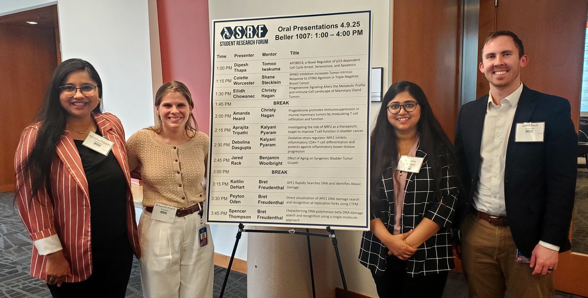 Let's congratulate our CBIO students for their amazing presentations at the Student Research Forum (SRF) 2025 event 👏
