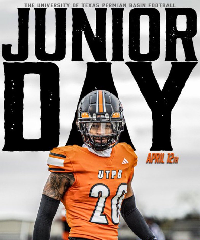 Brock Nails (@brocknails8) on Twitter photo I will be going to UTPB's Junior Day this saturday!
Thank you <a href="/RyverRodriguez/">Ryver Rodriguez</a> for the invitation I will be going to UTPB's Junior Day this saturday!
Thank you <a href="/RyverRodriguez/">Ryver Rodriguez</a> for the invitation