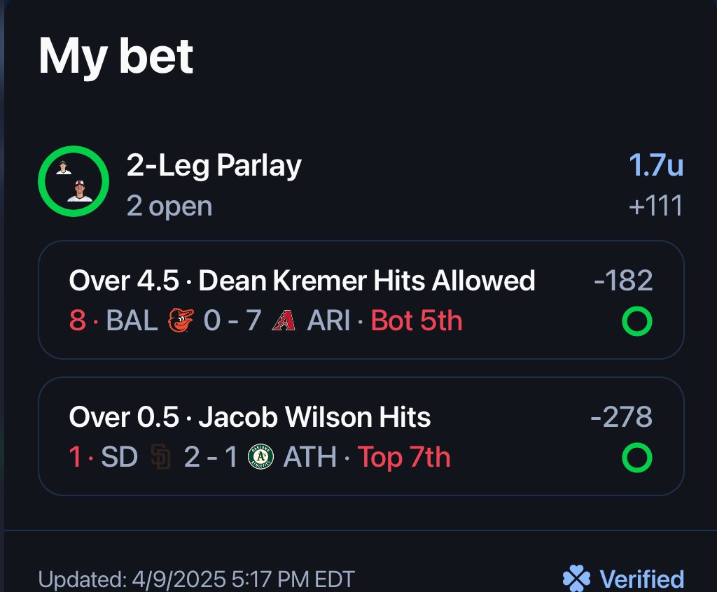 nukemakerdfs's tweet photo. * BOOM! 💥 +111 parlay in the books! Winner! ⚾️💸

#CashedIt #WinningBet #Winner #SportsBetting #ParlayWin #MLB #BaseballBets #BettingPicks #L https://t.co/VOJSc8ePjG