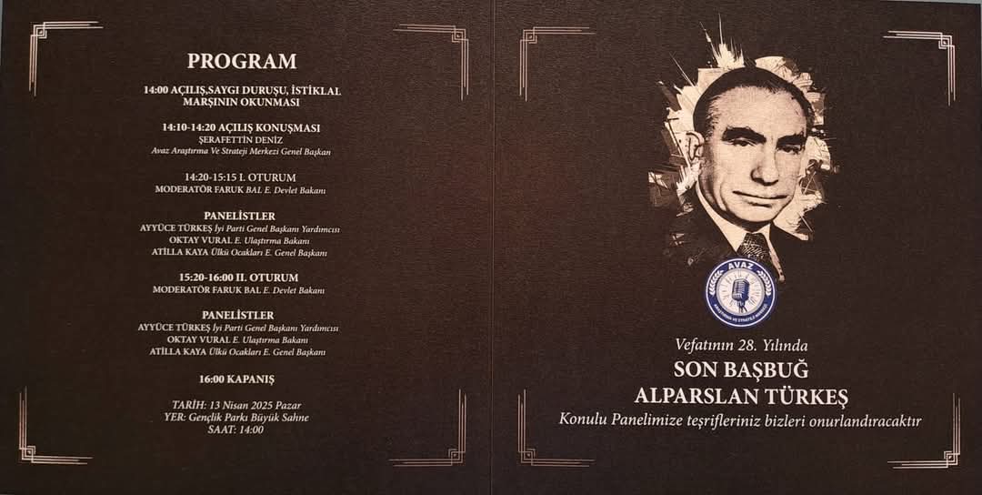 tlybkdgd's tweet image. VEFATININ 28.YILINDA..
Son BAŞBUĞ
#ALPARSLAN #TÜRKEŞ 🇹🇷🤘🇹🇷

13 Nisan Panelimize Davetlisiniz..
@AvazStrateji  @ayyuceturkestas  @AtilaKaya_MHP  @oktayvural 
@sdeniz13
