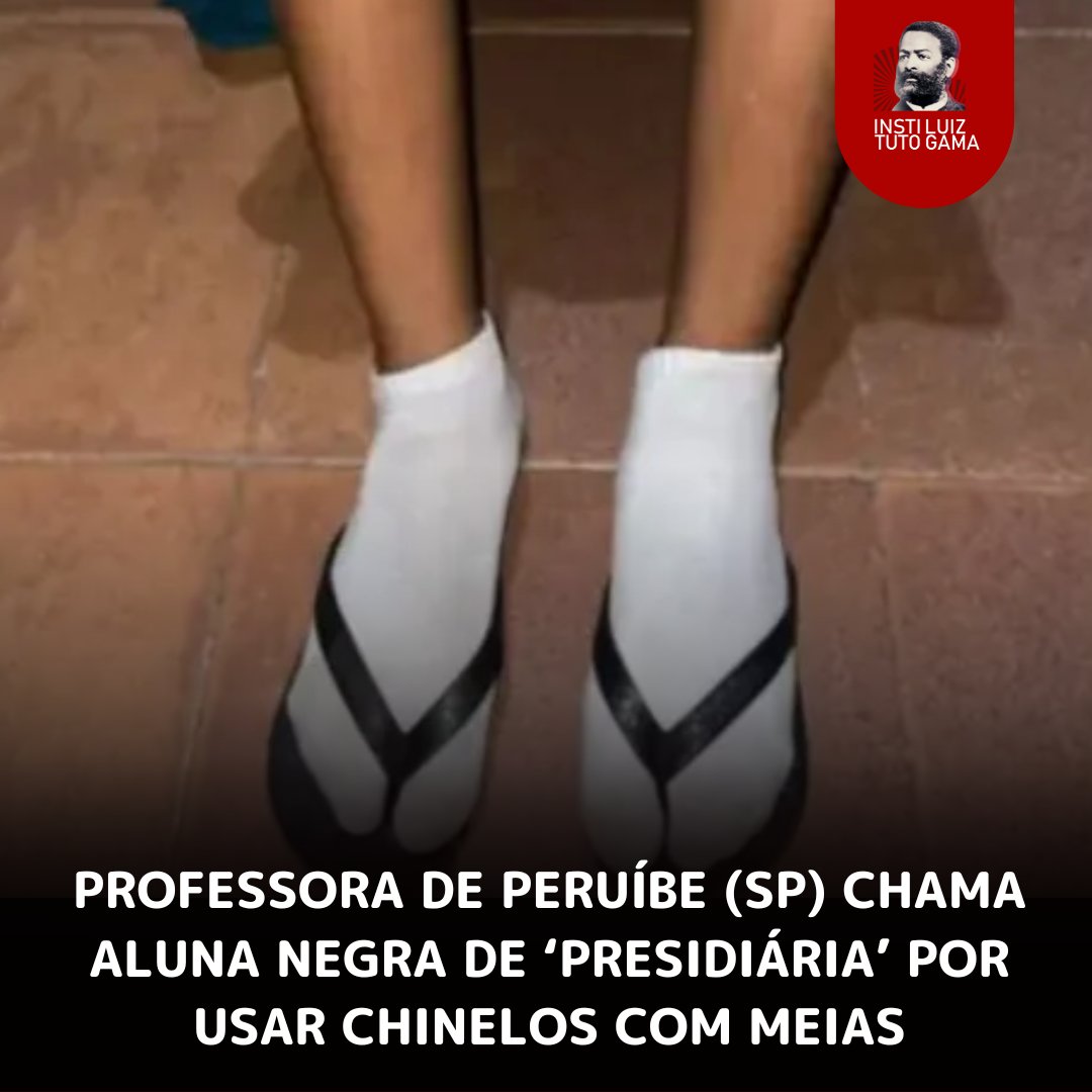 Uma aluna de 14 anos da escola estadual José Batista Campos, em Peruíbe (SP), foi chamada de “presidiária” por uma professora por calçar chinelos com meias ao ir para o colégio. A docente também afirmou que os pés da garota — uma menina negra — eram sujos.