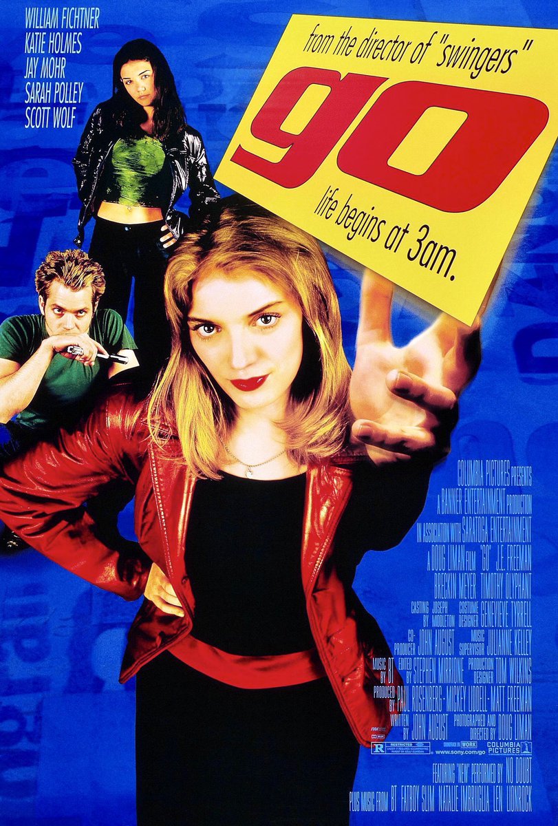 RetroNewsNow's tweet photo. 🎬Doug Liman’s ‘Go’ premiered in theaters 26 years ago, April 9, 1999 https://t.co/nXACj74wFx